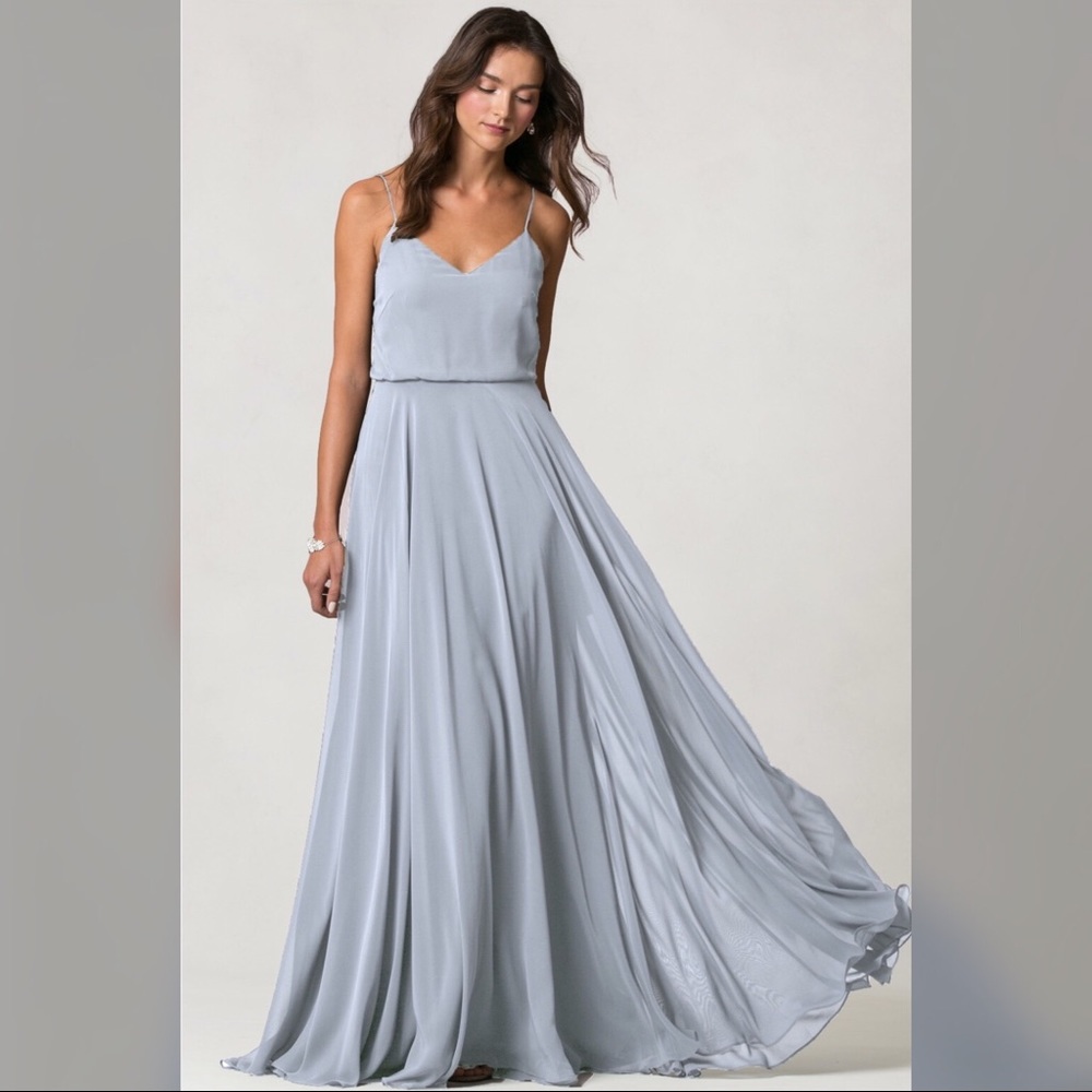 Jenny Yoo Inesse bridesmaid dress in whisper blue